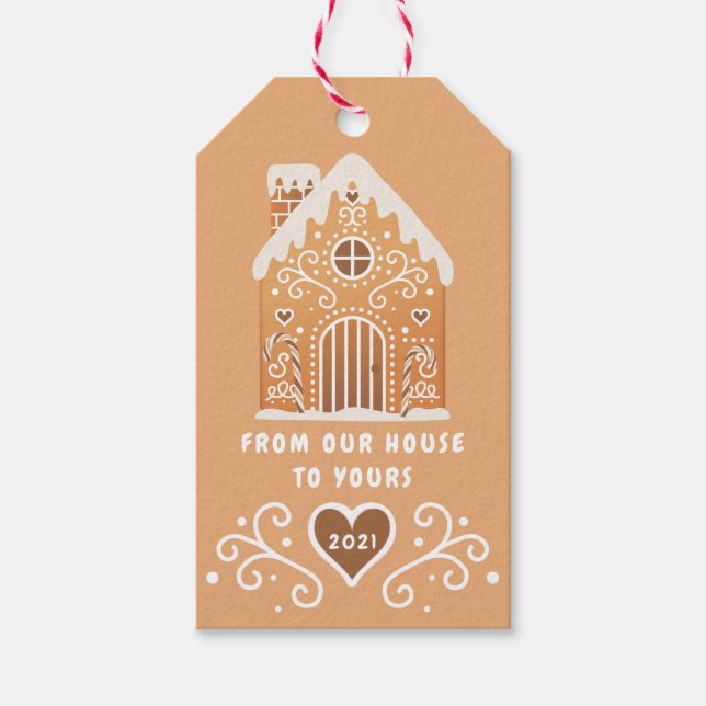 Gingerbread House Gift Tags (Front)