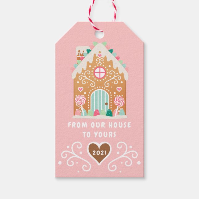 Gingerbread House Gift Tags (Front)