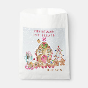 Gingerbread House Gingerbread Boy Girl Favour Bag