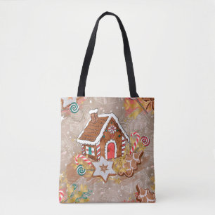 Gingerbread House & Gingerbread Cookies Tote