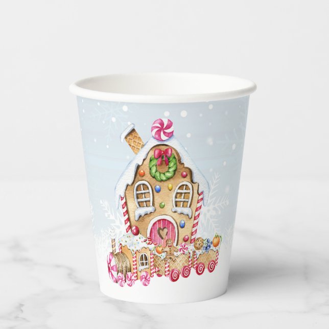 Gingerbread House Gingerbread Train Paper cup (Front)