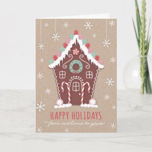 Gingerbread House Holiday Card