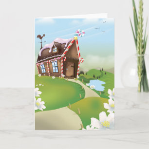 Gingerbread house holiday card