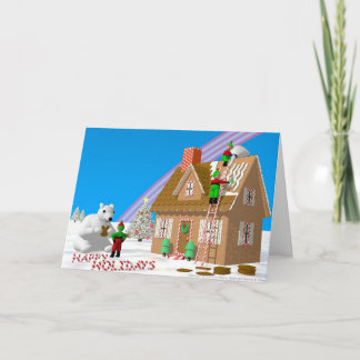 Gingerbread House Holiday Card