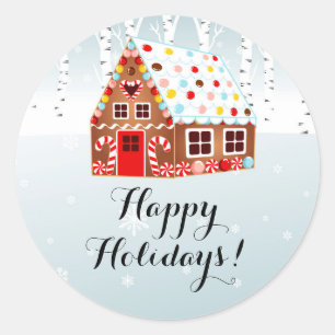 Gingerbread House Holiday sticker