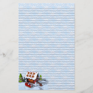 Gingerbread House Holiday Writing Paper