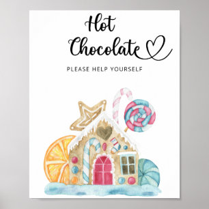 Gingerbread house - Hot chocolate bar Poster