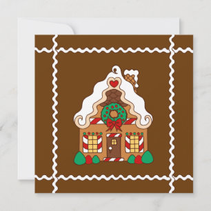 Gingerbread House Invitation