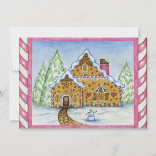 Gingerbread House Invitation