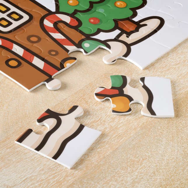 Gingerbread House Jigsaw Puzzle (Side)