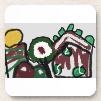 Gingerbread house joy love coaster