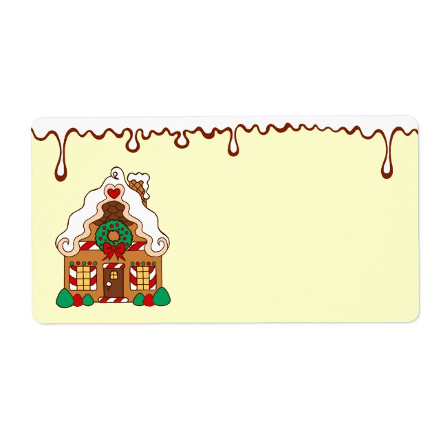 Gingerbread House Kitchen Label (Front)