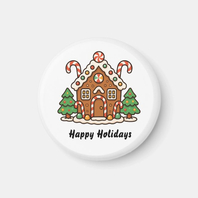 Gingerbread House  Magnet (Front)