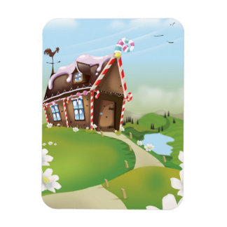 Gingerbread house magnet