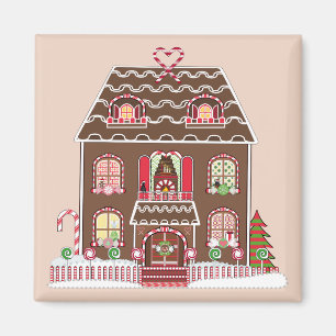 gingerbread house magnet