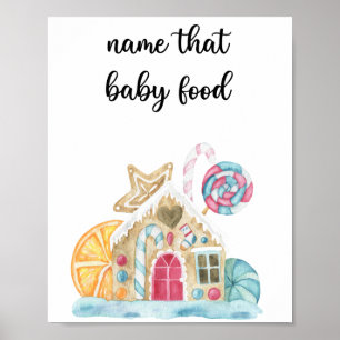 Gingerbread house - name that baby food poster
