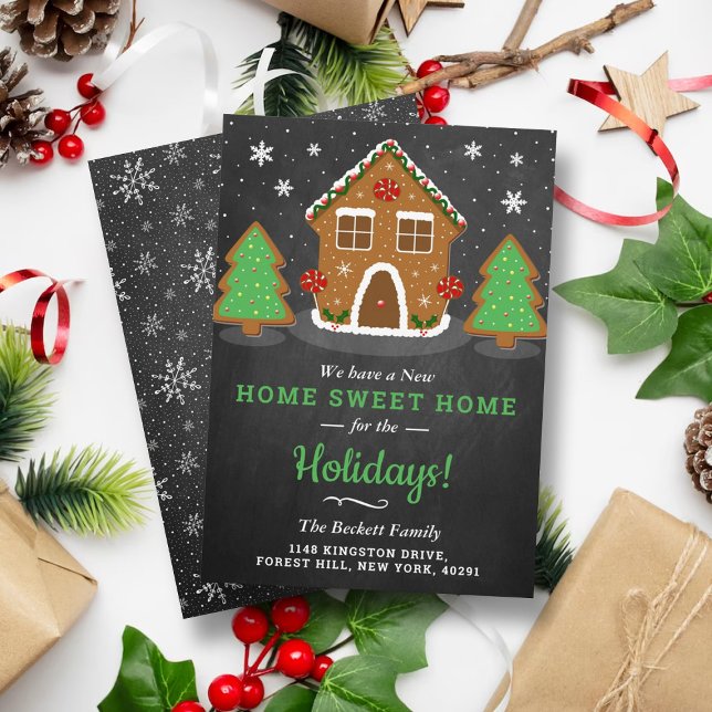 Gingerbread House New Home For The Holidays Holiday Card (Creator Uploaded)