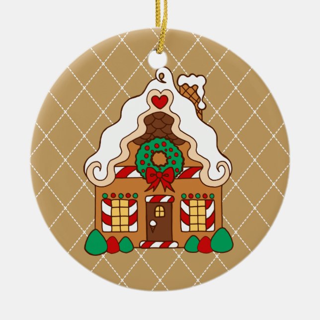 Gingerbread House Ornament (Front)