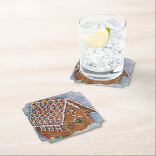 Gingerbread House Paper Coaster