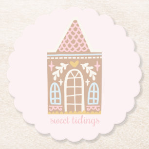 Gingerbread House Paper Coaster