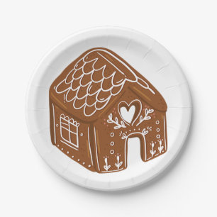 Gingerbread House Paper Plate