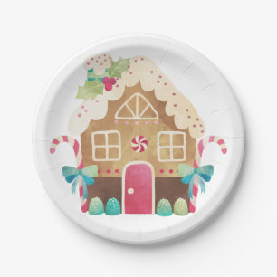 Gingerbread House Paper Plates