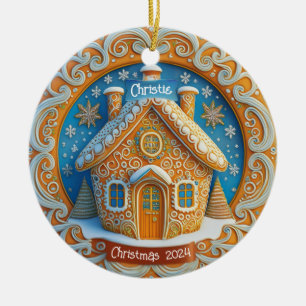 Gingerbread House Personalised Ornament