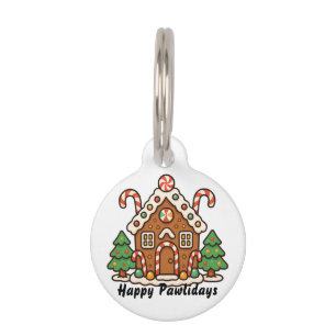 Gingerbread House Pet Tag