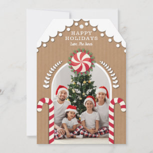 Gingerbread House Photo Card