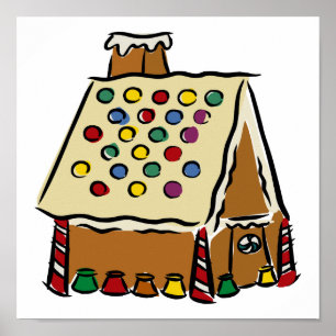 Gingerbread House Poster