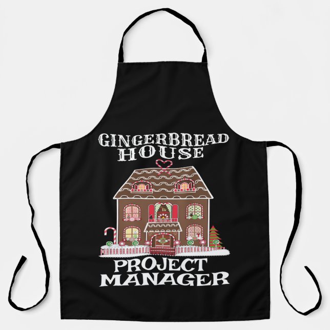 Gingerbread House Project Manager-Baker Apron (Front)