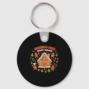 Gingerbread House Project Manager Cookie Baking Fu Key Ring