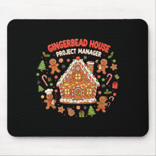 Gingerbread House Project Manager Cookie Baking Fu Mouse Mat