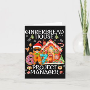 Gingerbread House Project Manager Decorating Bakin Card