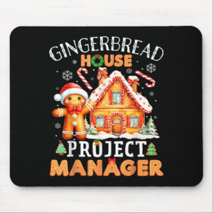 Gingerbread House Project Manager Decorating Bakin Mouse Mat