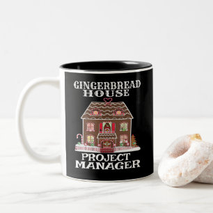 Gingerbread House Project Manager Two-Tone Coffee Mug
