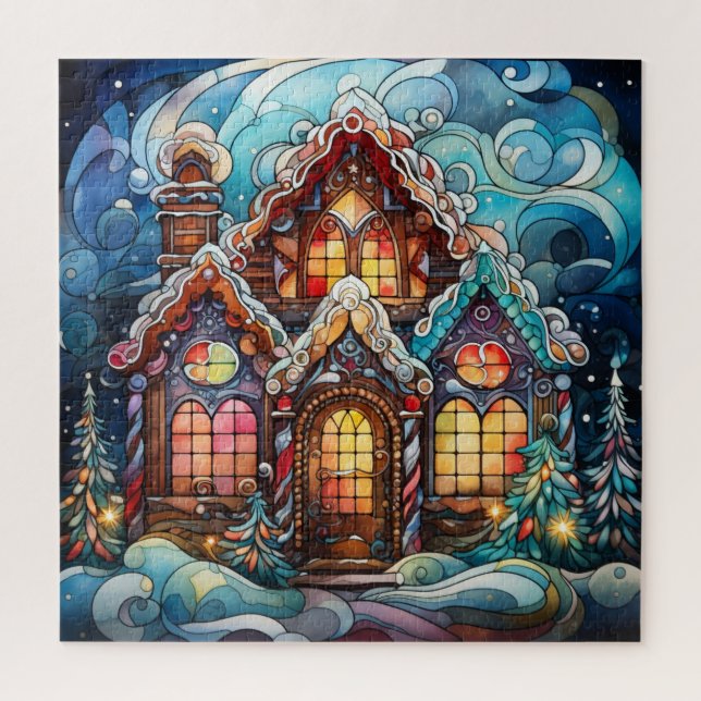 Gingerbread House Puzzle (Vertical)