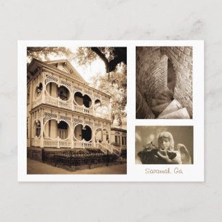 Gingerbread House - Savannah, GA Postcard