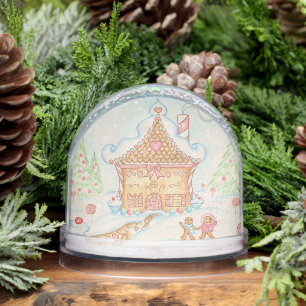 Gingerbread House Snow Globe 