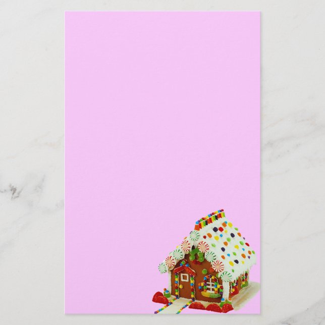 Gingerbread House Stationery (Front)