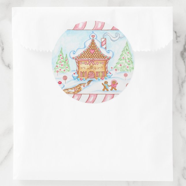 Gingerbread House Sticker (Bag)