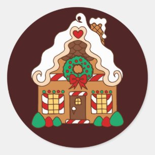 Gingerbread House Sticker