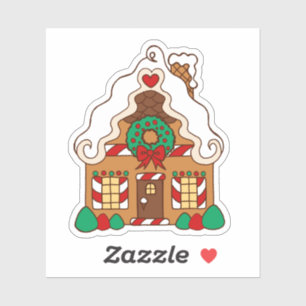 Gingerbread House Sticker