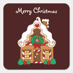 Gingerbread House Sticker