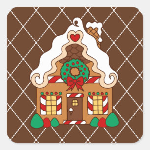 Gingerbread House Stickers