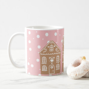 Gingerbread House Village Snow Coffee Mug