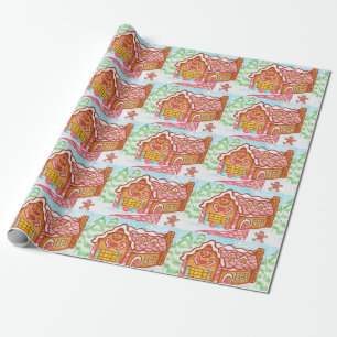 Gingerbread House Wrapping Paper 