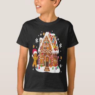 Gingerbread Houses And Snowflakes Sweet Christmas T-Shirt