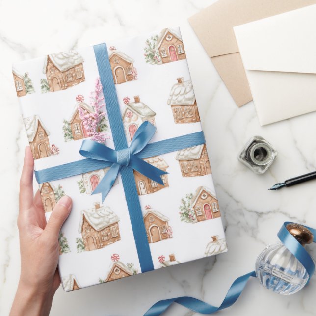 Gingerbread Houses Wrapping Paper (Gifting)