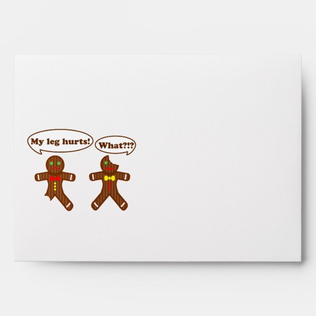 Gingerbread Humour Envelopes (Front)